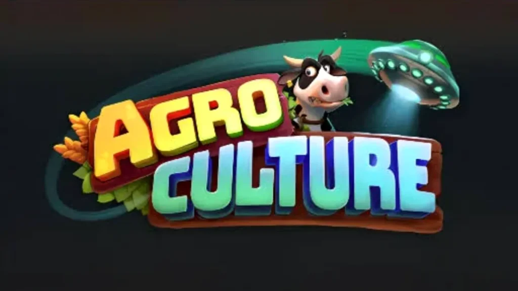Tampilan visual slot AgroCulture dengan tema alien dan peternakan